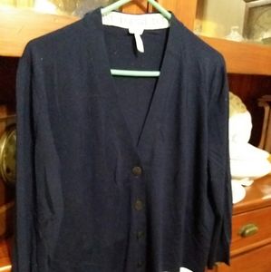 Loewe navy cardigan 98% wool size large